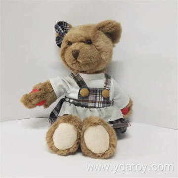 Plush realistic bear animals